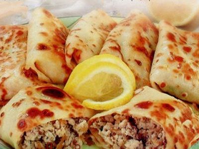 Блины с рыбным фаршем