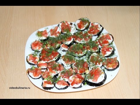 Рецепт- Жареные баклажаны с помидорами и зеленью от videokulinaria.ru Рецепт- Жареные баклажаны с помидорами и зеленью от videokulinaria.ru